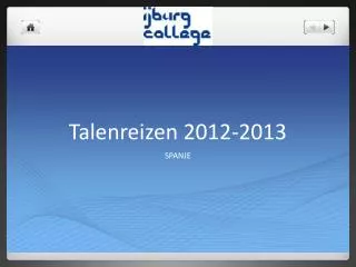 talenreizen 2012 2013