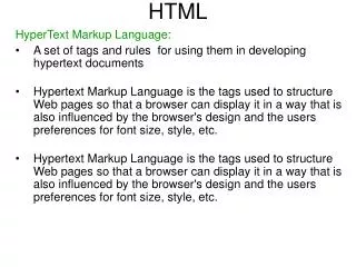 HTML