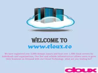 Cloux - Cloud Hosting Company