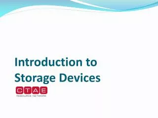 Introduction to Storage Devices