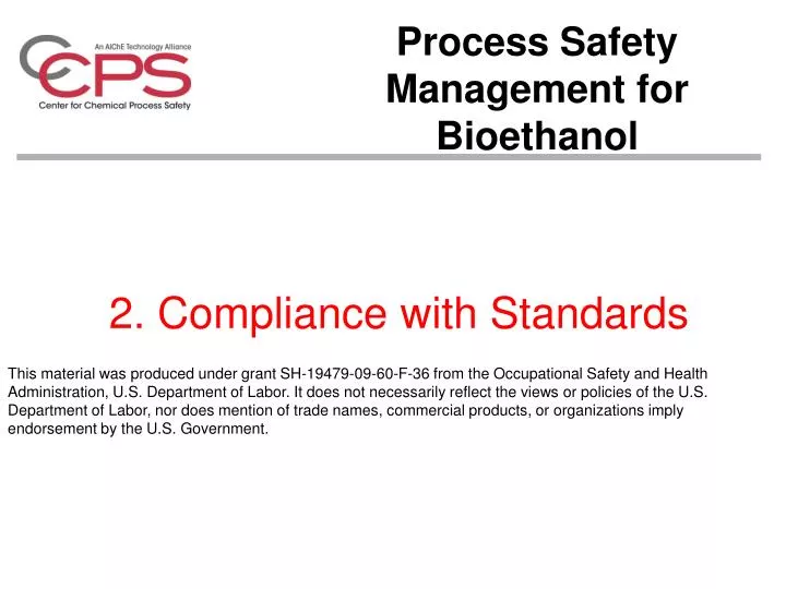 2 compliance with standards