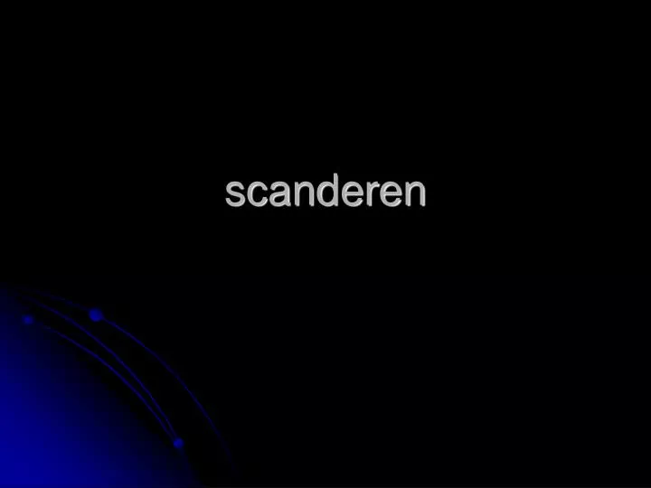 scanderen