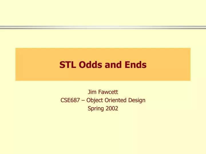 stl odds and ends