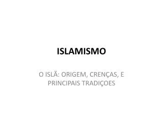 islamismo