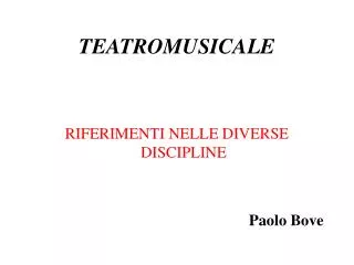 teatromusicale