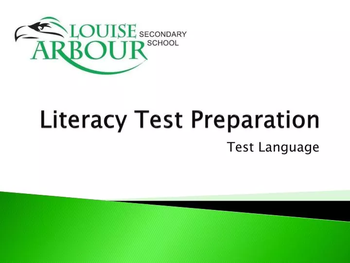 literacy test preparation