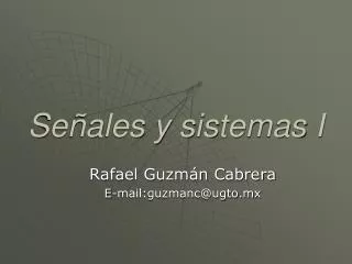 se ales y sistemas i