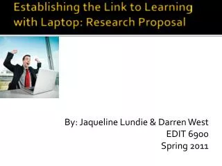 establishing the link to learning with laptop research proposal