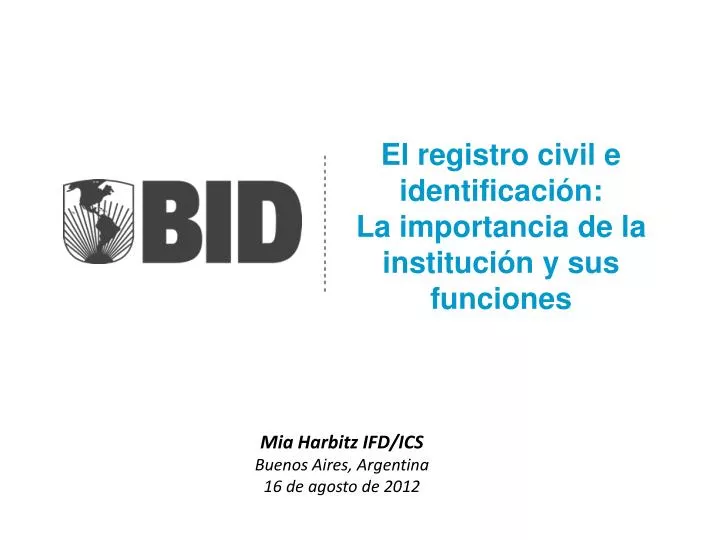 el registro civil e identificaci n la importancia de la instituci n y sus funciones