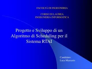 facolt di ingegneria corso di laurea ingegneria informatica