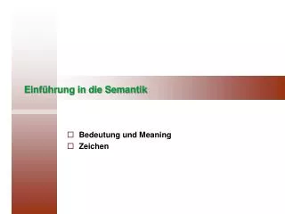 einf hrung in die semantik