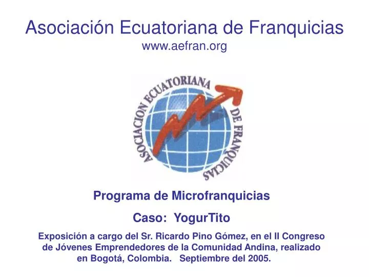 asociaci n ecuatoriana de franquicias www aefran org