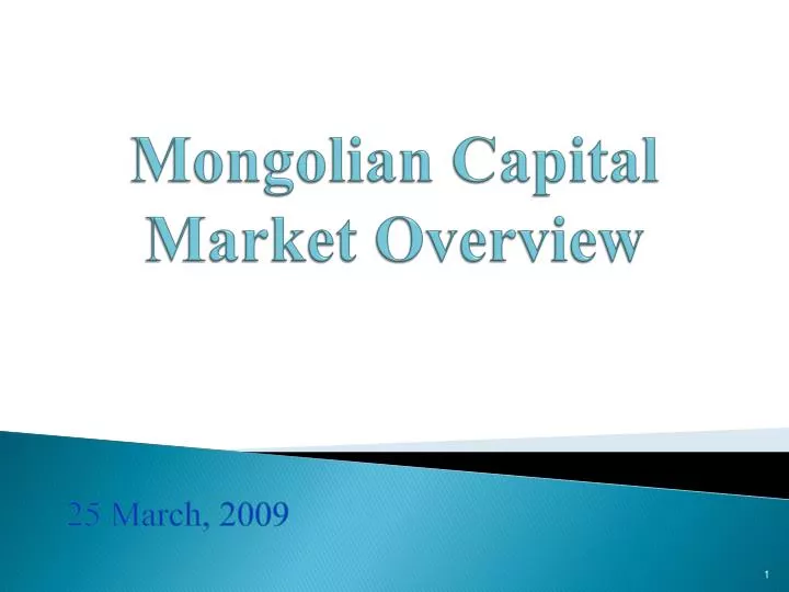 mongolian capital market overview