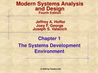 Chapter 1 The Systems Development Environment