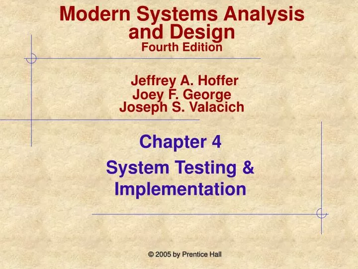 chapter 4 system testing implementation