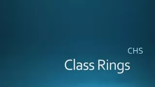 Class Rings