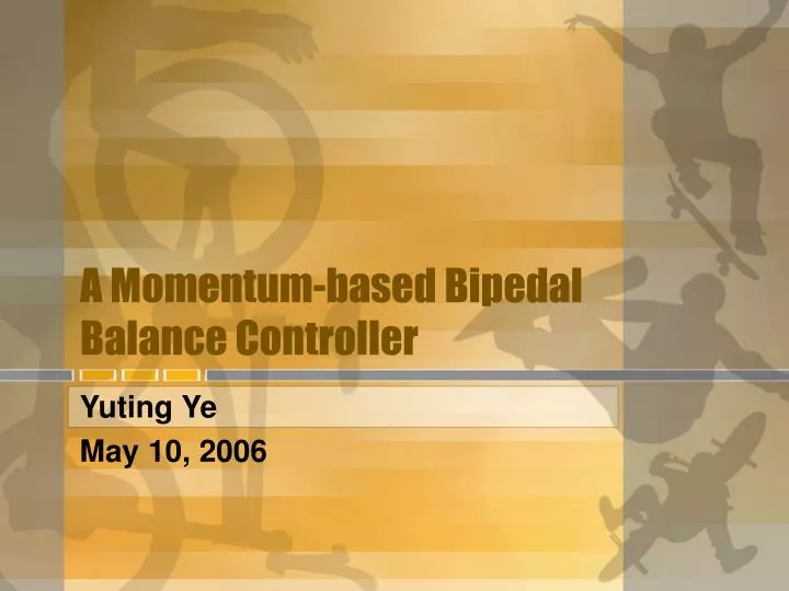 a momentum based bipedal balance controller