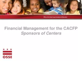 Financial Management for the CACFP Sponsors of Centers