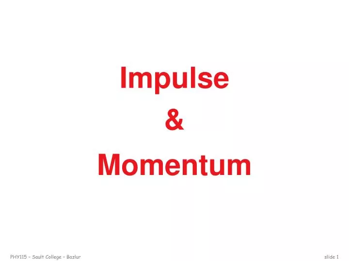 impulse momentum