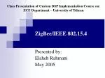 ZigBee/IEEE 802.15.4 - slide 1