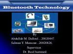 Bluetooth Technology - slide 1