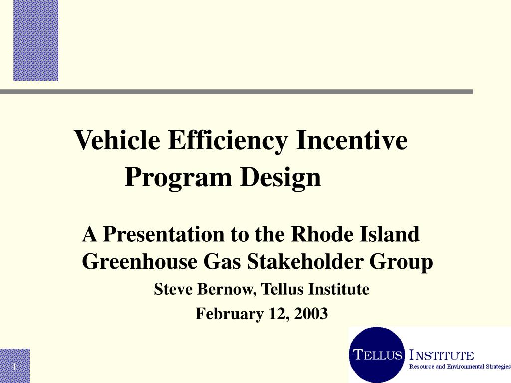 Automotive Incentive Program PPT - Vehicle Efficiency Incentive Program Design PowerPoint ...