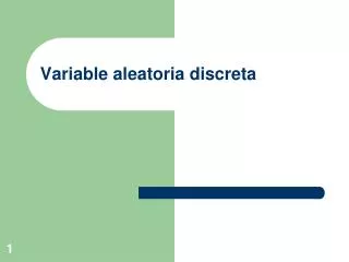 variable aleatoria discreta