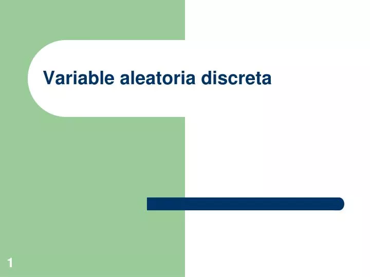 variable aleatoria discreta