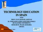 TECHNOLOGY EDUCATION IN SPAIN - slide 1