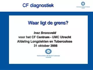 cf diagnostiek