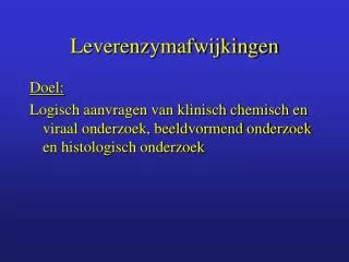 leverenzymafwijkingen