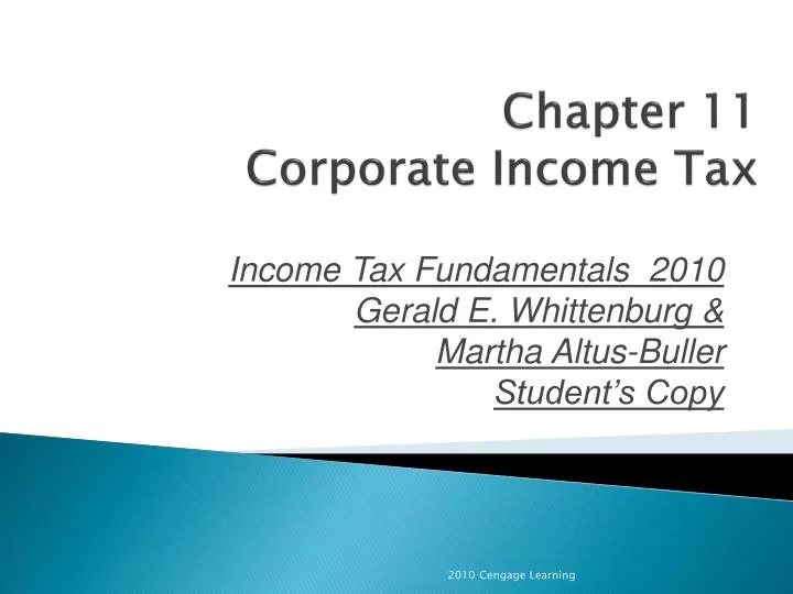 chapter 11 corporate income tax