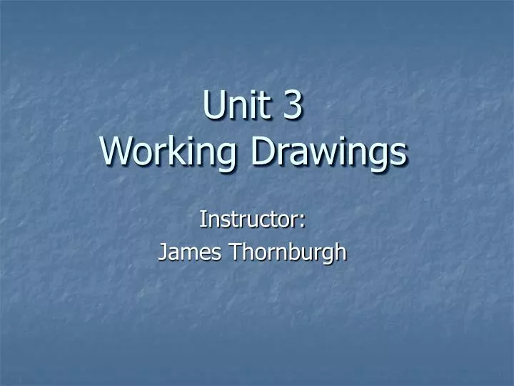 instructor james thornburgh