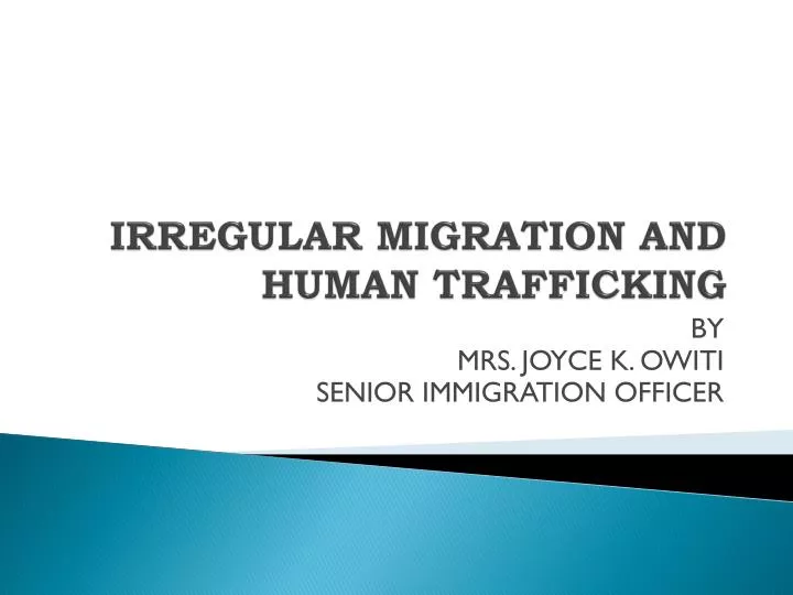 irregular migration and human trafficking