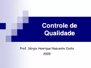 controle de qualidade