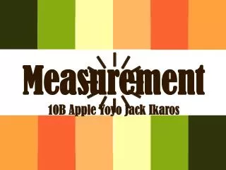 Measurement 10B Apple Yoyo Jack Ikaros