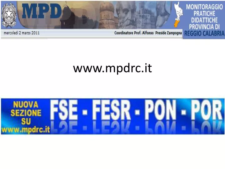 www mpdrc it