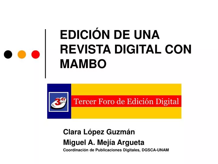 edici n de una revista digital con mambo