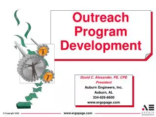 Outreach Program Development