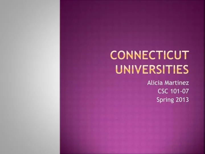 connecticut universities