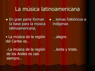 la m sica latinoamericana