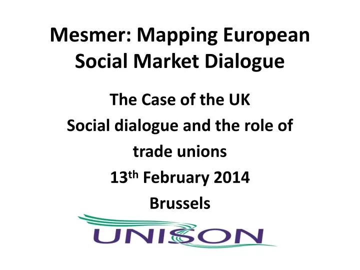 mesmer mapping european social market dialogue
