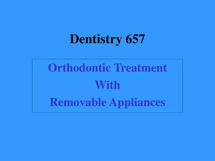 dentistry 657