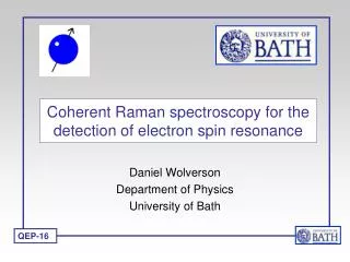 Coherent Raman spectroscopy for the detection of electron spin resonance