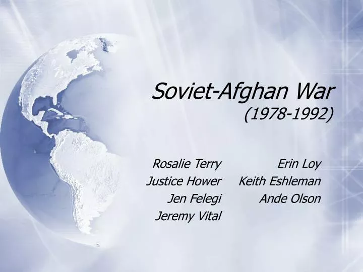 soviet afghan war 1978 1992