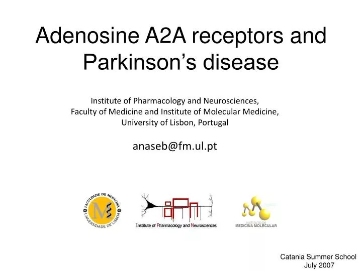 adenosine a2a receptors and parkinson s disease