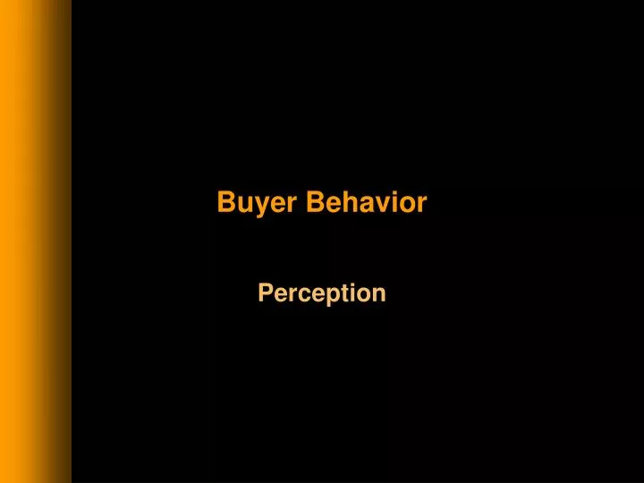 buyer behavior