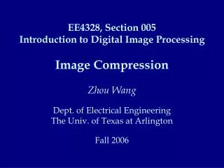 Image Compression: Coding and Decoding