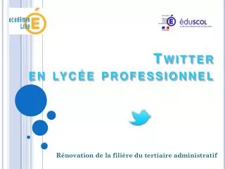 twitter en lyc e professionnel
