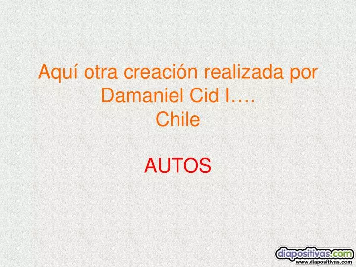 aqu otra creaci n realizada por damaniel cid i chile